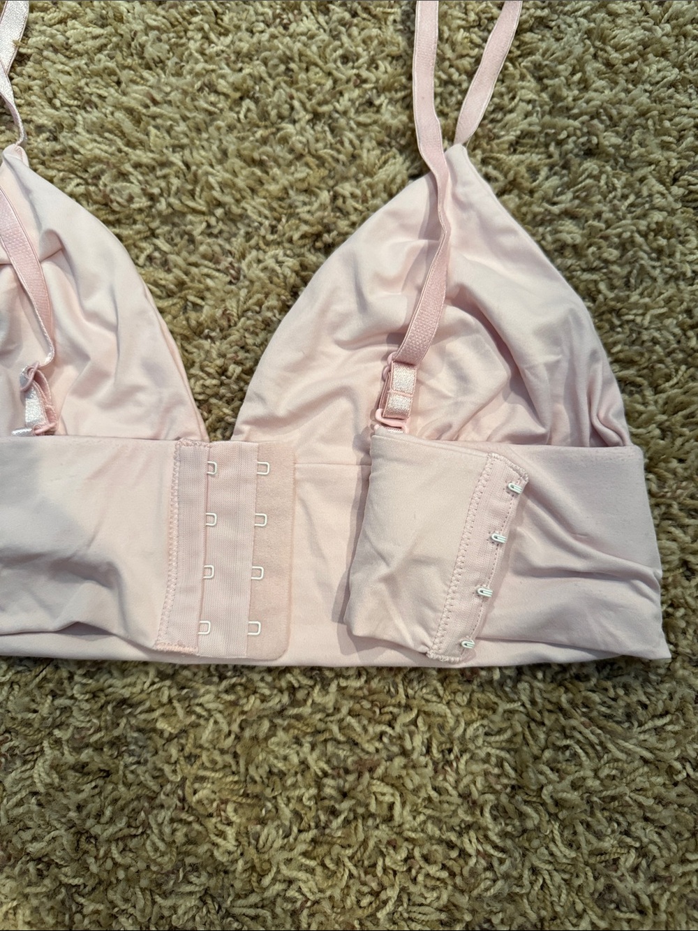 Intimo Light Pink Triangle Bralette - Picture 3 of 4